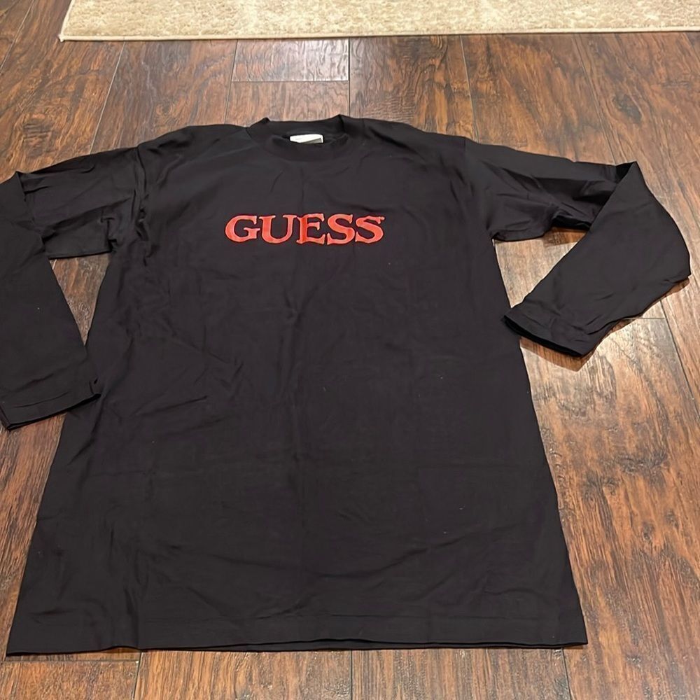 Deadstock Vintage 80s Guess by Georges Marciano Logo Cotton T-Shirt One size